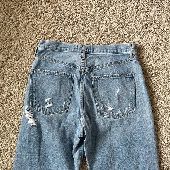 Agolde 90s Jeans High Waisted Distressed Loose Sz 27 - Picture 6 of 10